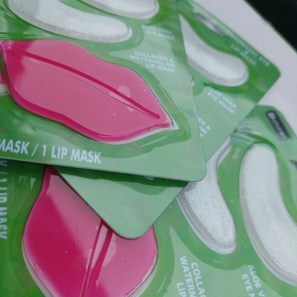 3 New B PURE HYDROGEL Eye And LIP MASK Watermelon Viral